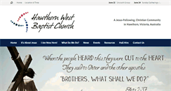 Desktop Screenshot of hawthornchurch.com